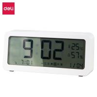 得力（deli） 8827 多功能电子钟 192*50*88mm（单位：只）白色
