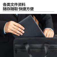 得力（deli） 63760 竖版公文包 345*300*115mm 黑色 (单位:个)