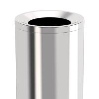 科力邦 KB1027 不锈钢垃圾桶 斜投圆形 380*380*730mm（单位：个）不锈钢色