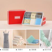 翔燊 XS-WQT41 家务围裙套装 四件套 围裙+海绵擦+擦手巾+洗碗巾 可定制logo （单位：套） 颜色随机 200套起订量