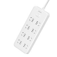 齐心（COMIX） PCP-WZ828 延长线插座 8位40孔 3米 （单位：个) 白色 新老包装随机发货
