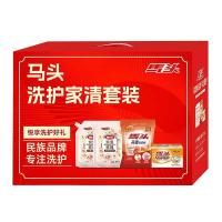 马头 JC009 洗护家清彩盒套装 洗衣液*2+洗衣皂*2+洗衣粉*2 (单位: 盒)