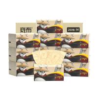 斑布（BABO） DBKR100B20-1 功夫熊猫系列抽纸 纸巾 100抽*20包 棕色（单位：箱）