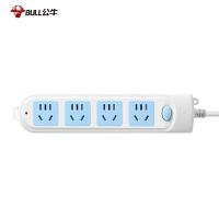 公牛（BULL） GN-601 单控四联插座 1.8米 白色 新老包装随机发货 (单位:个)