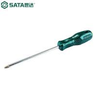 世达（SATA） 62302 A系列十字形螺丝批 #0x75MM 绿色 (单位:把)