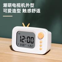 得力（deli） LE104 闹钟 潮萌款LCD（单位：台）白色
