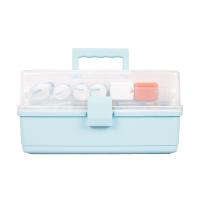 爱备护 ABH-J003A 家庭医疗药箱应急用医疗箱  含22种38件 （单位：套）蓝色+透明