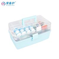 爱备护 ABH-J003A 家庭医疗药箱应急用医疗箱  含22种38件 （单位：套）蓝色+透明