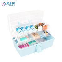 爱备护 ABH-J003A 家庭医疗药箱应急用医疗箱  含22种38件 （单位：套）蓝色+透明