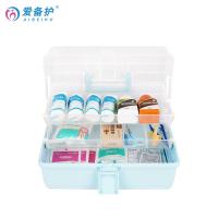 爱备护 ABH-J003A 家庭医疗药箱应急用医疗箱  含22种38件 （单位：套）蓝色+透明