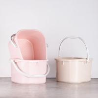 茶花（CHAHUA） 0351 塑料盆塑料桶水桶舒益洗脚盆 14.5L 随机色 (单位:个)