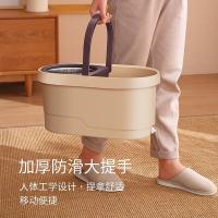 家杰优品 JJ-A15 双驱动免手洗旋转拖把 4个拖把头 （单位：套）棕色