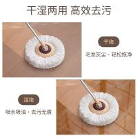 家杰优品 JJ-A15 双驱动免手洗旋转拖把 4个拖把头 （单位：套）棕色