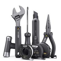 得力（deli） HT0008 家用工具8件套 360*265*40mm  (单位：套 )灰色