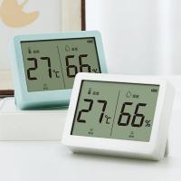 得力（deli） LE501-TQ 室内温湿度表 88*69*20mm  (单位：个 )蓝色