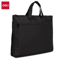 得力（deli） 5500 大容量双层事务包 390*300*20mm （单位：个) 黑色