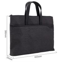 得力（deli） 63750 公文包 425*300*55mm（单位：个）深灰色