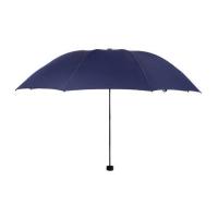 璞莉丝 PLSY045 晴雨伞  碰击布雨伞 98cm*8K 三折 （单位：把) 颜色随机发
