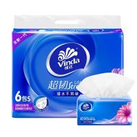 维达（Vinda） V2239 超韧软包抽取式面巾纸 3层 130抽 6包/提  (单位：提 )