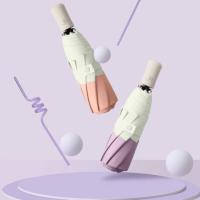 璞莉丝 PLS0112 晴雨伞  98cm*8骨 340g 三折 （单位：把) 颜色随机发