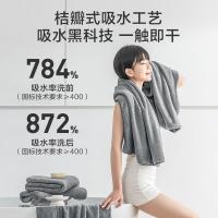 京东京造  7A级抗菌成人珊瑚绒大浴巾 70*140cm 290g（单位：条）灰色