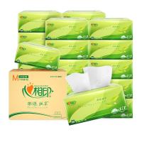 心相印（Mind Act Upon Mind） 茶语丝享M码 抽纸 纸巾 3层150抽*24包 绿色（单位：箱）