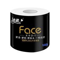洁柔（C&S） jr001 黑Face 加厚4层 140g 卫生纸巾 30卷/箱 （单位：箱）