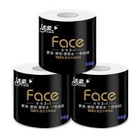 洁柔（C&S） jr001 黑Face 加厚4层 140g 卫生纸巾 30卷/箱 （单位：箱）