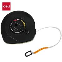 得力（deli） 8218 皮卷尺 30m(单位：把) 黑色
