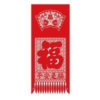 春意浓 对联礼包套装 春联 对联+2张大福字+2张中福字+6张小福字+2张窗花+一对福娃(单面)+16张吊钱+6个红包装无纺布袋子 37件套 (单位:套) 红色
