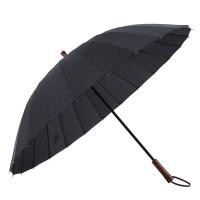 美度（MAYDU） M6003 雨伞 实木柄24骨超大雨伞 商品毛重：0.6kg 雨伞折数：直杆伞 (单位：把) 黑色
