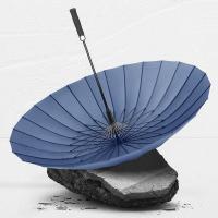 美度（MAYDU） M7003 长柄高密碰击布晴雨伞 24骨（单位：把）雾霾蓝
