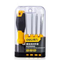 得力（deli） DL636009 螺丝批9件套  铬钒钢材质  (单位：套 )  新老包装随机发货