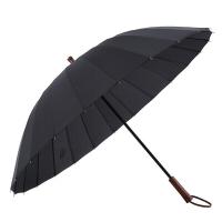 美度（MAYDU）M6003 晴雨伞 双人长柄伞实木柄超大 直杆24骨（单位：把）黑色