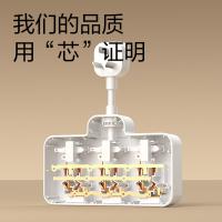 得力（deli） LU5005 品字型转换器 分控一转六 144*166*30mm 白色 (单位:个)