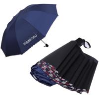 熙布集 FY-326 可定制手开三折晴雨伞 23寸10骨 28*6*6cm (单位: 把)蓝色 可定制logo 起订量100个