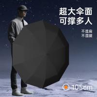 天玮伞业（Tianwei umbrella） 黑胶60骨 晴雨伞 34*6cm 黑色（单位：把）