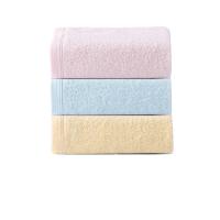 内野 DS02120-N 简约素色缎边面巾套装 34*75cm 3条/套(单位：套) 粉+蓝+黄