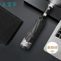 天堂 31140E光线 全自动雨伞三折 58cm*10K （单位：把） 云炭黑