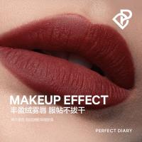 完美日记（Perfect Diary） V01 至臻柔色丝绒唇釉 2.5g(单位：支) 复古红梨色