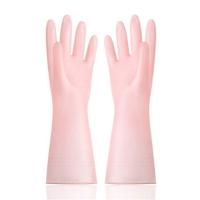 熙布集 L013 PVC家务洗碗手套 L（32cm） (单位:双)粉色