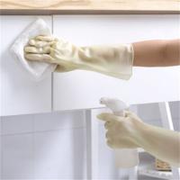 熙布集 L013 PVC家务洗碗手套 L（32cm） (单位:双)粉色