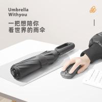 艾逸瑶选 YS-1848 赛博系列环扣手柄全自动商务超大晴雨伞 70cm*10K（单位：把）