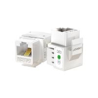 绿联（UGREEN） 80184 RJ11镀金4芯电话通信 31*17.3*19.7mm（单位：个）象牙白色