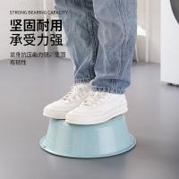 茶花（CHAHUA） 0507 圆形塑料加厚脸盆 33*10.5cm(单位：个) 浅米色/蓝色随机发货