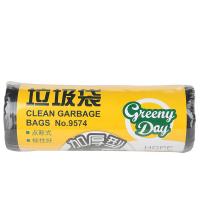 得力（deli） 9574 垃圾袋八角底 50*60cm 30个/卷（单位：卷）黑色