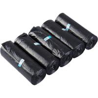 得力（deli） 9588 平底垃圾袋 450*500*0.007mm 5卷/包（单位：包）黑色