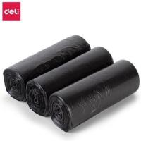 得力（deli） 18743 垃圾袋 50*60cm 八角式  3卷/包 （单位:包） 黑色