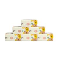 清风 繁花系列 亲肤抽纸 170*118mm（三层） 白色 100抽/包  6包/组 (单位:组)