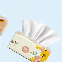 清风 繁花系列 亲肤抽纸 170*118mm（三层） 白色 100抽/包  6包/组 (单位:组)